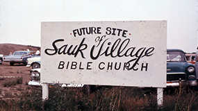 Future Site of Sauk Village Bible Church sign